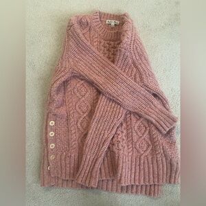 Pink Cable Knit Sweater Alex Mill
